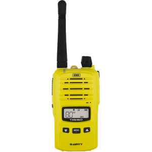GME 5/1 Watt UHF CB Handheld Radio including Accessories - Twin Pack - Yellow