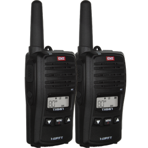 GME 1 Watt UHF CB Handheld Radio - Twin Pack