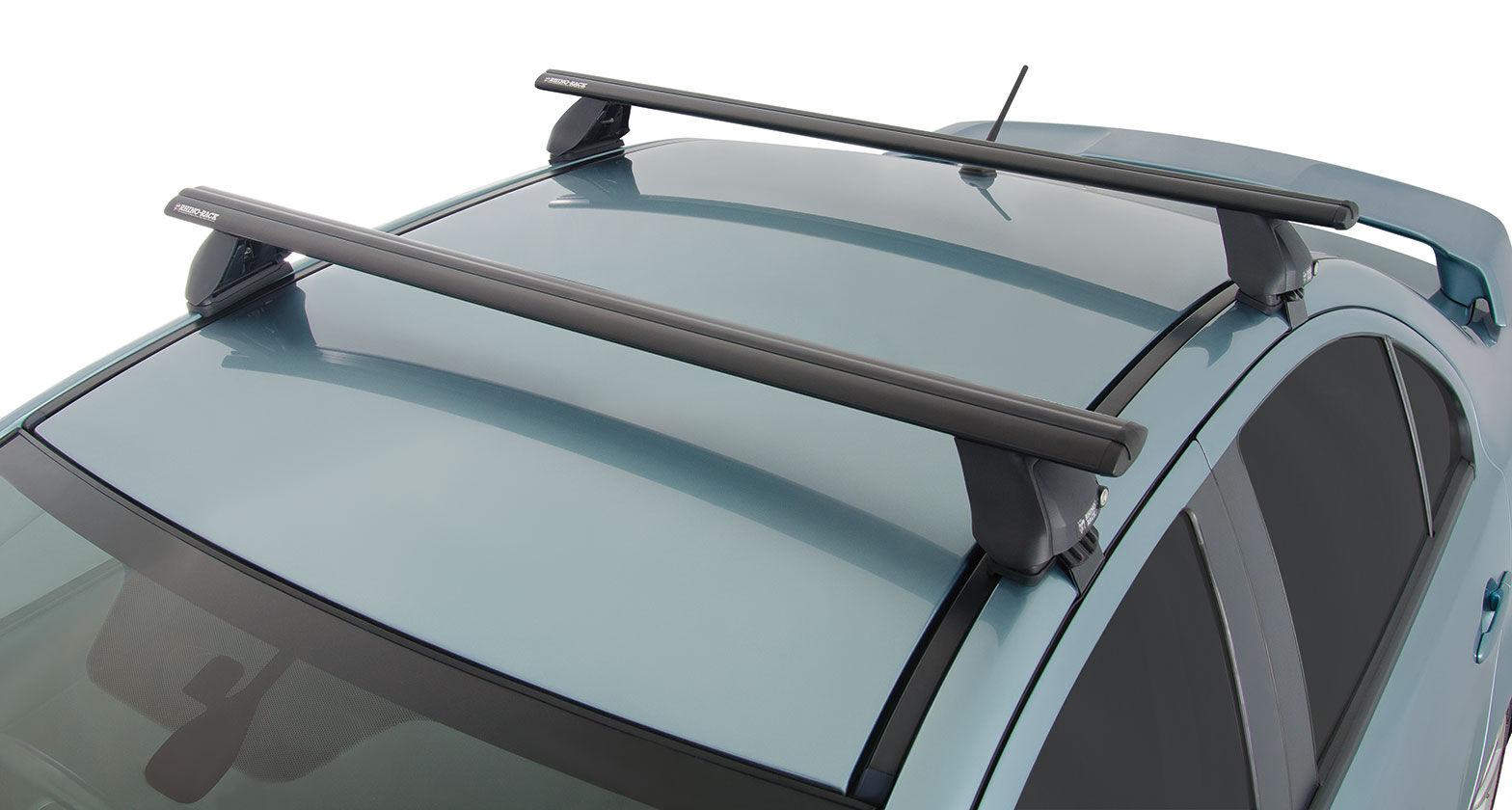 Rhino Vortex Black 2 Bar Roof Rack for MITSUBISHI Lancer CJ 4dr Sedan