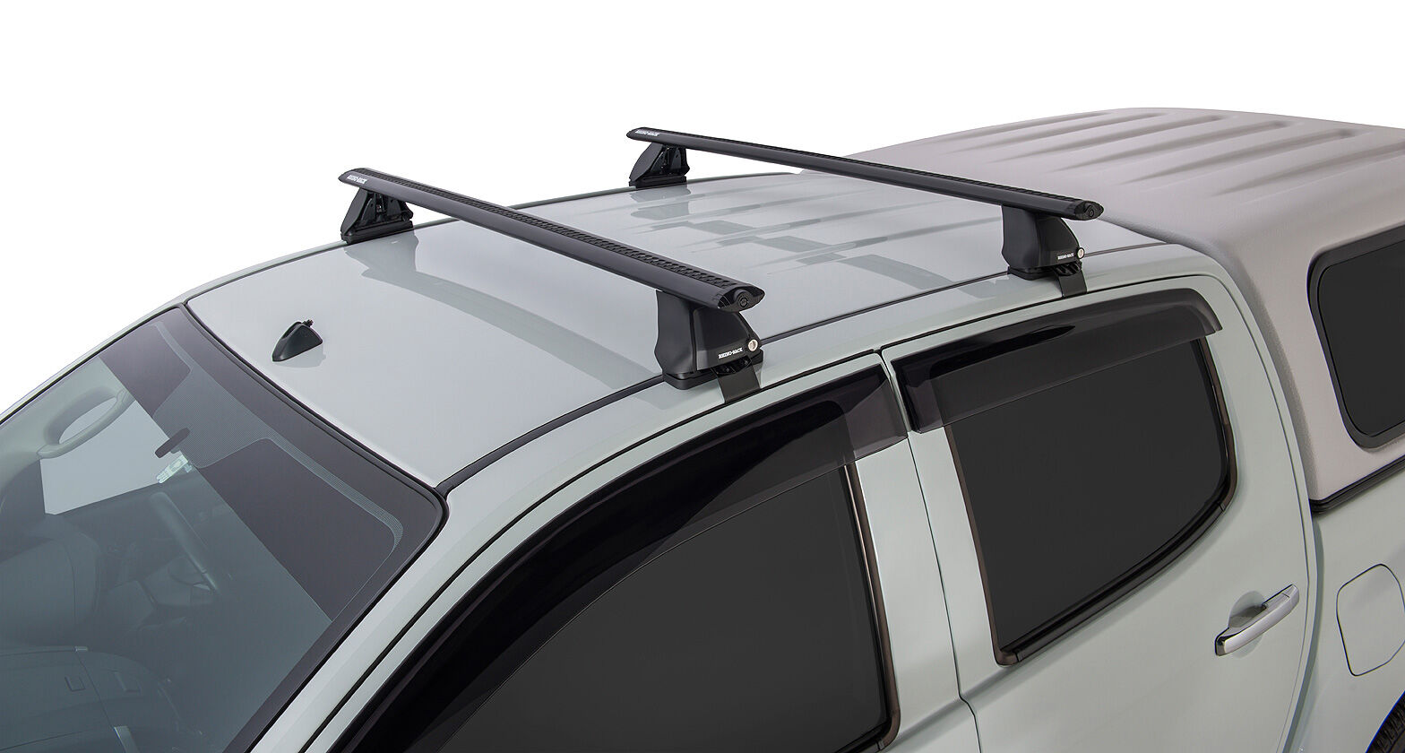 Rhino Vortex Roof Rack Rhino Rack Vortex Black 2 Bar Roof Rack for ISUZU D-Max TF (SX) 4dr 01/