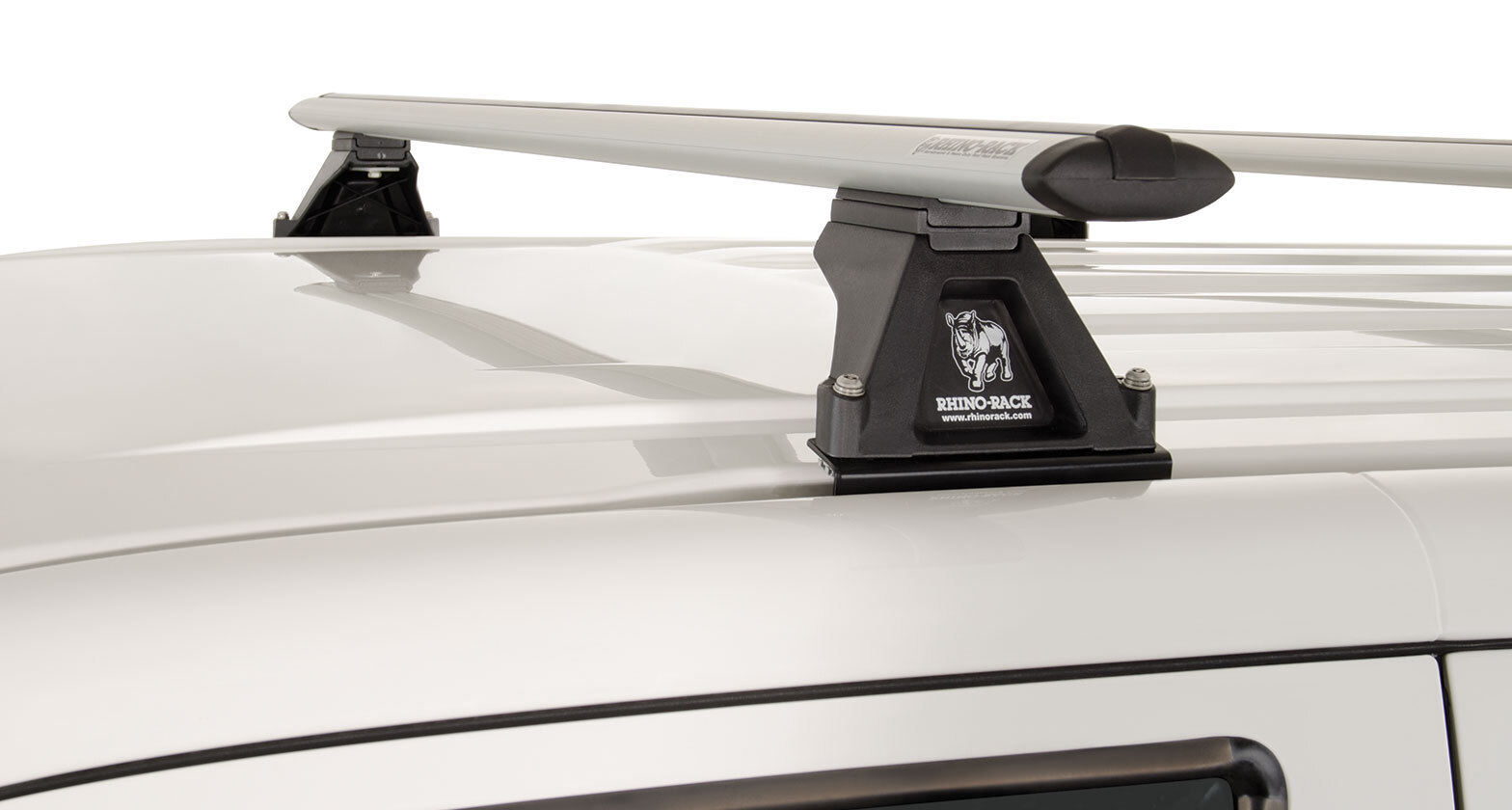 Rhino Vortex Silver 4 Bar Roof Rack for VOLKSWAGEN Multivan T5 2dr Van