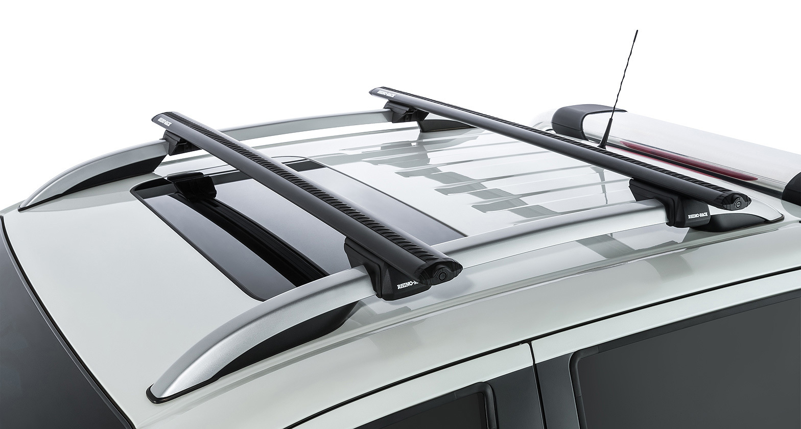 Rhino Vortex SX Black 2 Bar Roof Rack for NISSAN Murano 1st Gen Z50 5dr
