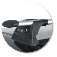 Prorack Silver 2 Bar Aero Through Bar kit to suit Subaru Impreza 4dr Sedan (2008 - 2012)