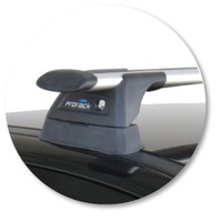 Prorack Silver 2 Bar Aero Through Bar kit to suit Peugeot 207 3dr Hatch (2007 - 2012)