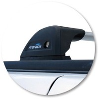 Prorack Silver 2 Bar Aero Flush Bar kit to suit Nissan Terrano Regulus 5dr SUV (1996 - 2003)