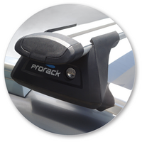 Prorack Silver 2 Bar Aero Through Bar kit to suit Audi A4/S4/RS4 Allroad 5dr Wagon (2009 - 2015)