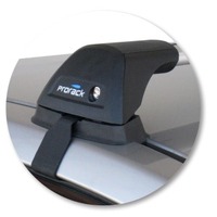 Prorack Silver 2 Bar Aero Flush Bar kit to suit Nissan Tiida 4dr Sedan (2004 - 2012)