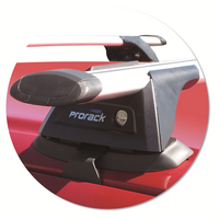 Prorack Black 2 Bar Aero Through Bar kit to suit Toyota HiLux Double Cab 4dr Ute (1988 - 1997)