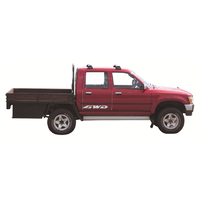 Yakima Black 2 Bar Roof Rack - Toyota HiLux Double Cab 4dr Ute 1/88 - 9/97 (S16Y &amp; K054)