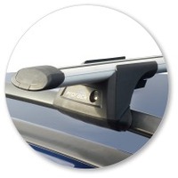 Prorack Black 2 Bar Aero Through Bar kit to suit Subaru Traviq 5dr MPV (2001 - 2004)