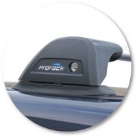 Prorack Silver 2 Bar Aero Flush Bar kit to suit Mitsubishi Pajero LWB NM/NP 5dr SUV (5/2000 - 10/2006)