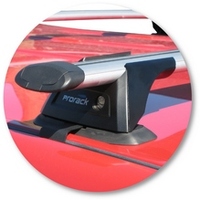 Prorack Black 2 Bar Aero Through Bar kit to suit Holden Rodeo Crew Cab 4dr Ute (7/1993 - 1/2003)