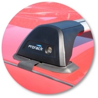 Prorack Silver 2 Bar Aero Flush Bar kit to suit Holden Rodeo Crew Cab 4dr Ute (7/1993 - 1/2003)