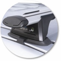 Prorack Silver 2 Bar Aero Through Bar kit to suit Holden Rodeo RA Double 4dr Ute (2/2003 - 2008)