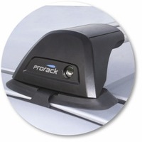 Prorack Silver 2 Bar Aero Flush Bar kit to suit Holden Rodeo RA Double 4dr Ute (2/2003 - 2008)