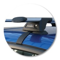 Prorack Silver 2 Bar Aero Through Bar kit to suit Honda Jazz 5dr Hatch (10/2002 - 1/2009)