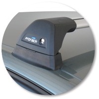 Prorack Silver 2 Bar Aero Flush Bar kit to suit Holden Vectra 4dr Sedan (3/2003 - 2008)