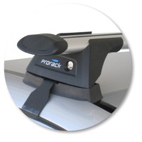 Prorack Silver 2 Bar Aero Through Bar kit to suit Mercedes-Benz C-Class W203 4dr Sedan (2000 - 2007)