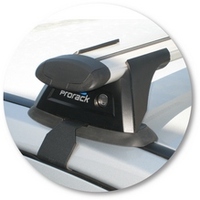 Prorack Black 2 Bar Aero Through Bar kit to suit Mitsubishi 380 4dr Sedan (10/2005 - 2008)