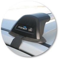 Prorack Silver 2 Bar Aero Flush Bar kit to suit Mitsubishi 380 4dr Sedan (10/2005 - 2008)