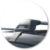 Prorack Silver 2 Bar Aero Flush Bar kit to suit Mazda 2 5dr Hatch (9/2007 - 2014)