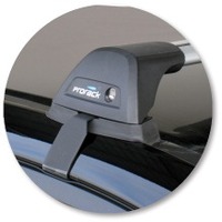 Prorack Silver 2 Bar Aero Flush Bar kit to suit Kia Sorento 5dr SUV (10/2009 - 2015)