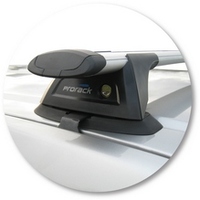 Prorack Black 2 Bar Aero Through Bar kit to suit Nissan Navara D22 Double Cab 4dr Ute (2/1997 - 2015)