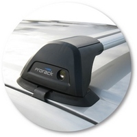 Prorack Silver 2 Bar Aero Flush Bar kit to suit Nissan Navara D22 Double Cab 4dr Ute (2/1997 - 2015)