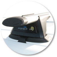 Prorack Black 2 Bar Aero Through Bar kit to suit Ford Ranger Crew Cab 4dr Ute (11/2006 - 2011)