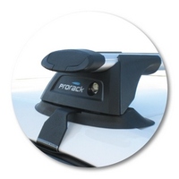 Prorack Black 2 Bar Aero Through Bar kit to suit Ford Mondeo 4dr Sedan (10/2007 - 2012)