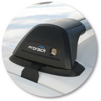 Prorack Silver 2 Bar Aero Flush Bar kit to suit Ford Falcon AU 4dr Sedan (9/1998 - 10/2002)