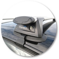 Prorack Black 2 Bar Aero Through Bar kit to suit Holden Crewman 4dr Ute (10/2003 - 2007)