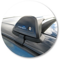 Prorack Silver 2 Bar Aero Flush Bar kit to suit Holden Crewman 4dr Ute (10/2003 - 2007)