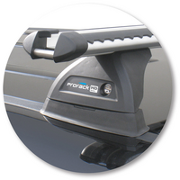 Prorack Black 2 Bar Heavy Duty Through Bar kit to suit Volkswagen Amarok Double Cab 4dr Ute (2010 - 4/2023)