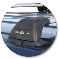 Prorack Silver 2 Bar Aero Flush Bar kit to suit Mazda BT-50 Dual Cab 4dr Ute (11/2006 - 10/2011)