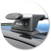 Prorack Silver 2 Bar Aero Through Bar kit to suit Peugeot 307 5dr Hatch (11/2001 - 2/2008)