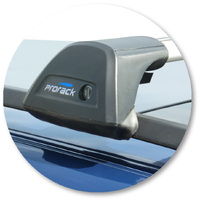 Prorack Silver 2 Bar Aero Flush Bar kit to suit BMW 5 Series E39 Touring 5dr Wagon (1997 - 2003)