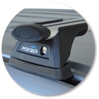 Prorack Silver 2 Bar Aero Through Bar kit to suit Mitsubishi Outlander 5dr SUV (2005 - 2012)