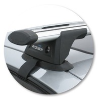 Prorack Silver 2 Bar Aero Through Bar kit to suit Audi A4/S4/RS4 4dr Sedan (2001 - 2008)