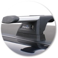 Prorack Silver 2 Bar Aero Through Bar kit to suit Land Rover Range Rover 5dr SUV (7/1995 - 2002)