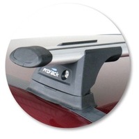 Prorack Silver 2 Bar Aero Through Bar kit to suit Holden Barina 5dr Hatch (7/1993 - 7/2005)