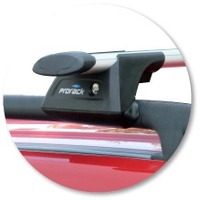 Prorack Silver 2 Bar Aero Through Bar kit to suit Jeep Cherokee KJ 5dr SUV (2002 - 2007)