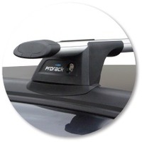 Prorack Black 2 Bar Aero Through Bar kit to suit Subaru Outback 5dr Wagon (9/2009 - 2014)