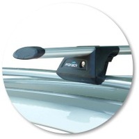 Prorack Silver 2 Bar Aero Through Bar kit to suit Volkswagen Touareg 5dr SUV (2007 - 2010)