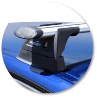 Prorack Black 2 Bar Aero Through Bar kit to suit Holden Vectra 5dr Hatch (3/2003 - 2008)