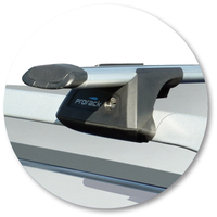 Yakima Black 2 Bar Roof Rack - Ford Kuga  5dr SUV 1/12 - 1/13 (S16Y &amp; K328)