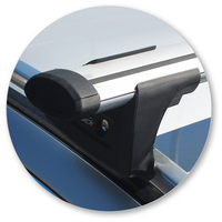 Prorack Silver 2 Bar Aero Through Bar kit to suit Mercedes-Benz C-Class W204 5dr Wagon (2007 - Current)