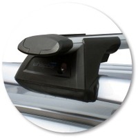 Prorack Silver 2 Bar Aero Through Bar kit to suit Peugeot 4007 5dr SUV (2007 - Current)