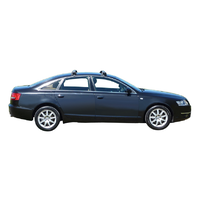 Yakima Black 2 Bar Roof Rack - Audi A6/S6/RS6  4dr Sedan 1/05 - 9/11 (S16Y &amp; K496)