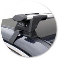 Prorack Black 2 Bar Aero Through Bar kit to suit Subaru Legacy 4dr Sedan (8/2009 - 2014)